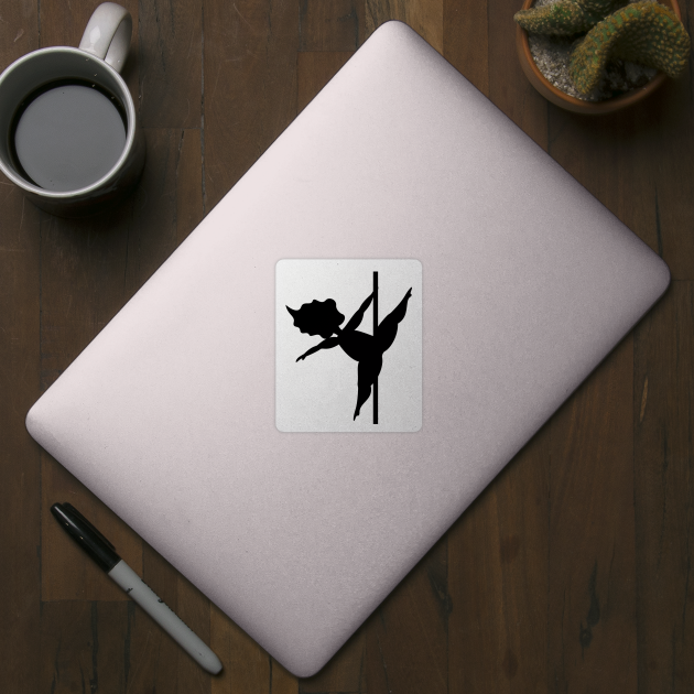 Pole Fitness | Body Confidence | Pole Dancer Silhouette by ABcreative